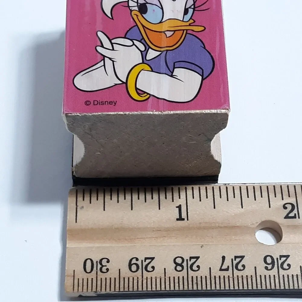 Lot of 3 Disney Rubber Stamps Daisy Duck Flower Ribbbons Bows Animals Crafting